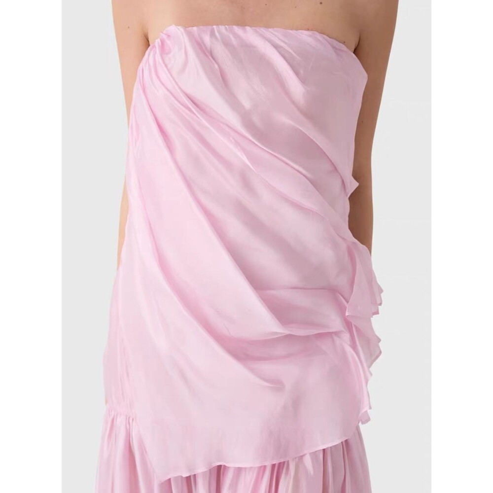 Revolve The Garment Gillian gown Strapless Pink Maxi Dress, US4/UK8 - Picture 7 of 14